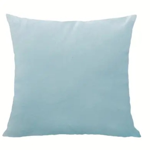 NIP Set of 2 Pillow cover Soft Velour 18” x 18”  Zipper open/close 2/piece Blue - Picture 3 of 4